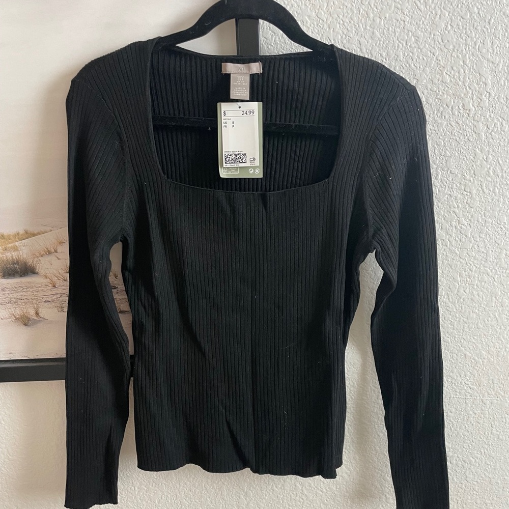 NWT H&M Square Neck Sweater
